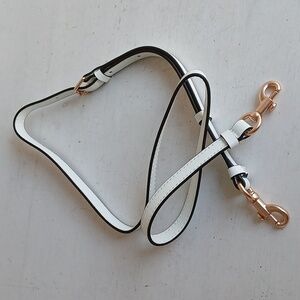 Coach Crossbody Strap Replacement White With Gold Hardware